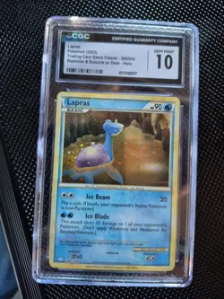 Lapras - Pokemon - CGC 10 GEM MINT - 008/034 CLB TCG - Holo Card English - Image 1