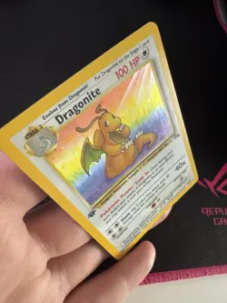 Pokemon 1st Edition Fossil Dragonite Holo 4/62 Rare Pokemon Cards TCG 1999 - Image 5