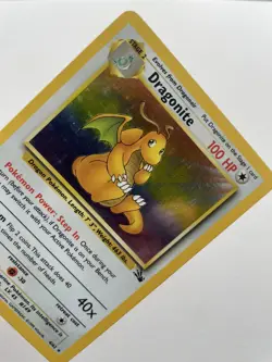 Pokemon Dragonite Holo 4/62 Fossil 1999 - LP Condition - Image 1