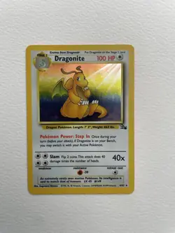 Pokemon Dragonite Holo 4/62 Fossil 1999 - LP Condition - Image 2