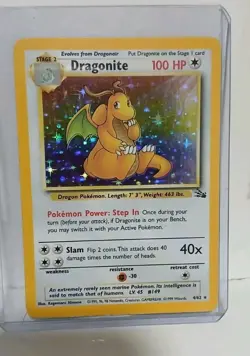 Pokemon Dragonite 4/62 Fossil Holo 1999 - Image 3