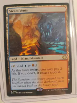 MTG Steam Vents R 0267 Regular Rare Lorwyn Eclipsed ECL Shock Land NM - Image 1