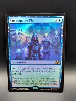 MTG - Unstoppable Plan - FOIL - Enchantment - DFT #72 - Rare - Image 1