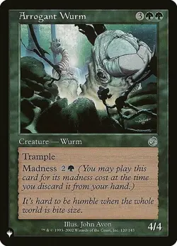 Magic The Gathering MTG ARROGANT WURM Mystery Booster 2 NM Near Mint - Image 1