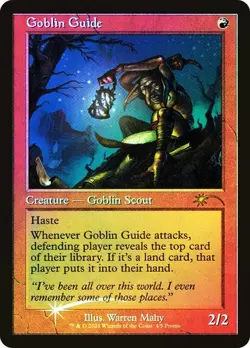 Magic The Gathering MTG GOBLIN GUIDE FOIL Love Your LGS 2021 NM Near Mint - Image 1
