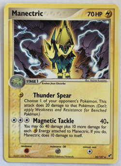Pokemon TCG EX 2005 Deoxys Manectric 38/107 Non Holo Uncommon - Image 3