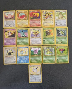 Pokemon Complete Set of Jungle Non Holo Rares Uncommon Common WOTC - Image 1