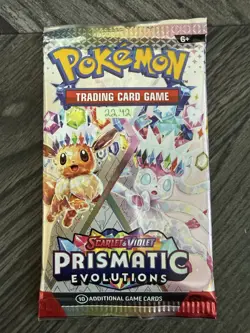 Heavy 22.42! Pokemon Prismatic Evolutions Booster Pack Sealed! Demi-God PackU! - Image 4
