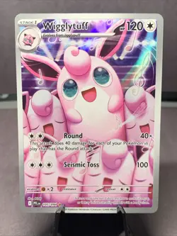 Pokemon TCG Wigglytuff 105/094 Phantasmal Flames Illustration Holo Rare NM - Image 1