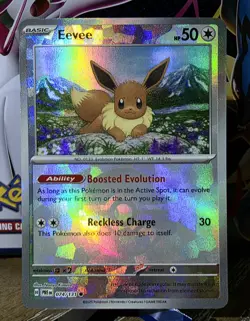 Eevee POKEBALL #74/131 Holo Pokemon TCG Prismatic Evolutions - NEAR MINT - Image 1