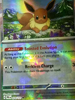 Eevee POKEBALL #74/131 Holo Pokemon TCG Prismatic Evolutions - NEAR MINT - Image 2