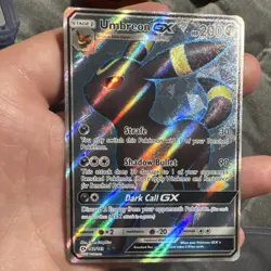 POKEMON TCG SM BASE UMBREON GX #142/149 FULL ART ULTRA RARE 200HP - Image 1