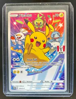 2021 Pokemon Indonesia KFC Chaki Kids Meal Pikachu FA #016 - Image 1