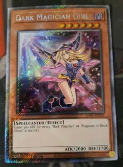 Dark Magician Girl (7th Art) RA04-EN107 Platinum Secret 1st Edition NM YUGIOH! - Image 1
