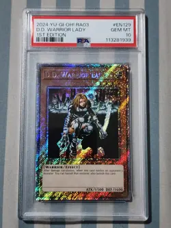 D.D. Warrior Lady First Edition Platinum Secret Rare RA03-EN129 PSA 10 Yu-gi-oh! - Image 1