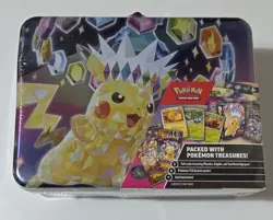Pikachu Collectors Chest 2024 Surging Sparks SEALED New Lunchbox Tin Pokemon - Image 1
