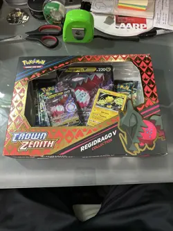 Pokemon TCG Crown Zenith Regidrago V Collection Box - Factory Sealed - Mint 820650851834 - Image 1