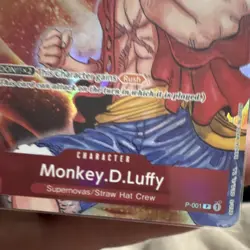 BANDAI ONE PIECE CCG PROMO MONKEY.D.LUFFY P-001 FOIL PROMOTION 7000 POWER RUSH - Image 5