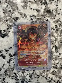 MONKEY D LUFFY - One Piece OP01-024 - AA SR Alt Art Super Rare - Romance Dawn - Image 1