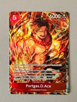 One Piece CCG Portgas Ace ST15-005 SR Illustration Box Vol. 5 Promo - MINT - Image 1