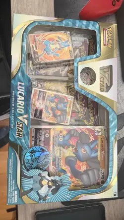 Pokemon TCG Lucario VSTAR Special Collection Box Sealed - Image 1