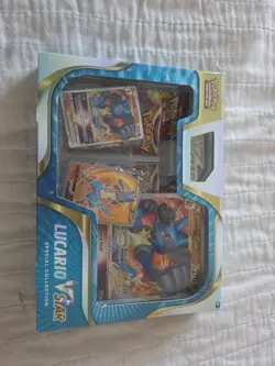 Pokemon TCG Lucario VSTAR Special Collection Box Sealed - Image 1