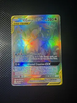 Arceus & Dialga & Palkia GX Secret Rare 258/236 Pokemon Cosmic Eclipse LP-NM - Image 1
