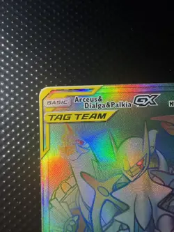 Arceus & Dialga & Palkia GX Secret Rare 258/236 Pokemon Cosmic Eclipse LP-NM - Image 2