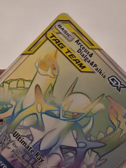 Arceus & Dialga & Palkia GX Secret Rare 258/236 Pokemon Cosmic Eclipse (NM) - Image 5