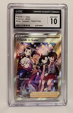 CGC 💎 10 Friends in Galar TG23/TG30 Silver Tempest Full Art 2022 Pokemon Card - Image 2