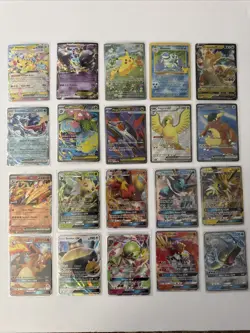 Pokemon 20 Card Lot Near Mint Gx Promo Pikachu Charizard Blastoise Full Arts🔥 - Image 1