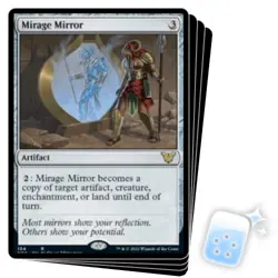 MIRAGE MIRROR X4 Kamigawa: Neon Dynasty: Commander Magic MTG MINT CARD - Image 1