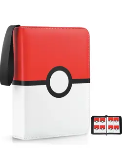 Card Binder 4 Pocket Trading Card Holder Fits 400 Cards With 50 Removable Sleeve - Image 1