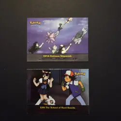 2000 Topps Pokemon TV Animation Series Cards - lot of 2 - EP9 & EP16 - LP / NM - Image 1