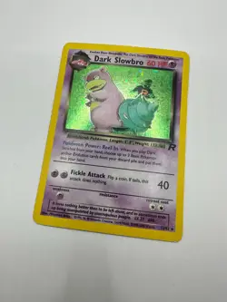 Pokemon Karte TCG Dark Slowbro 12/82 Team Rocket Holo Vintage Rare ENG LP - Image 2