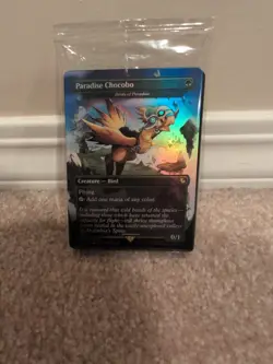 Paradise Chocobo Birds of Paradise (Borderless) FF 0483 FOIL + 15 Lands SEALED - Image 1