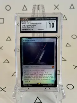 Buster Sword - Mythic Rare Foil - CGC 10 Gem Mint - Magic MTG Final Fantasy - Image 1