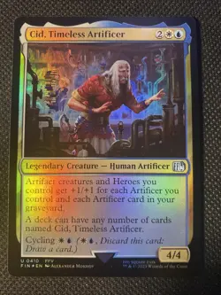 MTG Cid, Timeless Artificer 410 Foil NM Final Fantasy FIN FREE SHIPPING! - Image 1