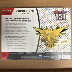 Pokemon TCG SV 151 Zapdos Ex Collection - Sealed - Image 2