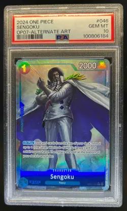 2024 One Piece 500 Years in the Future Sengoku Alt Art #OP07-046 PSA 10 - Image 1