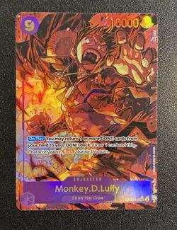 One Piece Monkey.D.Luffy OP09-119 Alternate Art SEC English Emperors New World - Image 1
