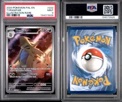 2023 Pokemon PAL EN PALDEA EVOLVED Tyranitar 222 Illustration Rare PSA 9 - Image 1