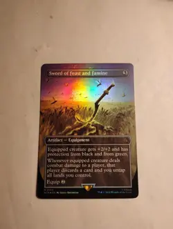 Sword of Feast and Famine (Borderless) Universes Beyond: Assassin's Creed Foil - Image 1