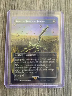 Sword of Feast and Famine (Borderless) Universes Beyond: Assassin's Creed Foil - Image 1