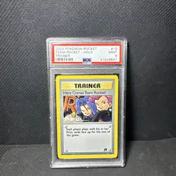 PSA 9 Here Comes Team Rocket Holo #15 - 2000 Pokemon Rocket Unlimited - Image 1