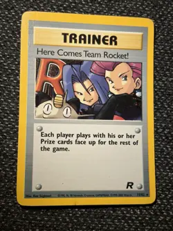Here Comes Team Rocket-Unlimited Edition Regular LP Rare Pokemon Card WOTC - Image 1