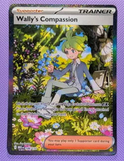 Wally's Compassion 186/132 Me01: Mega Evolution Holo Pokemon TCG (NM) - Image 1
