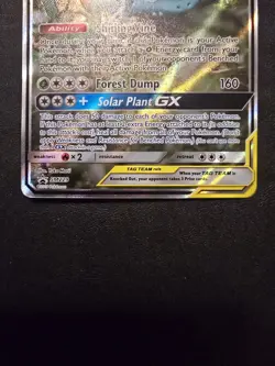 Venusaur & Snivy GX SM229 Sun & Moon Promo Holo Pokemon TCG - Image 4