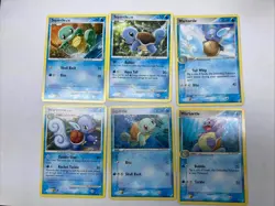 Pokemon TCG - Squirtle & Wartortle Vintage Lot (6 Cards) Near Mint 2006-2009 - Image 1