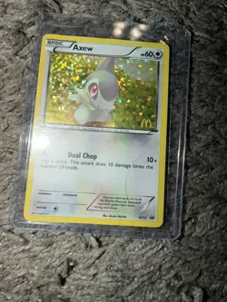 Pokemon TCG Axew McDonald's Promos Holo Card 12/12 McDonald's Promos - Image 1